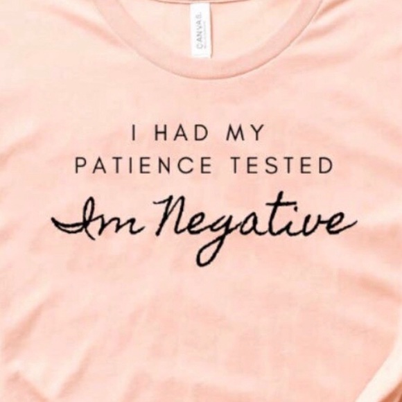 Patience Tested Tee-Pale Pink - Picture 2 of 2